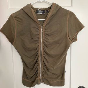 Rampage Olive Green Zip Hoodie